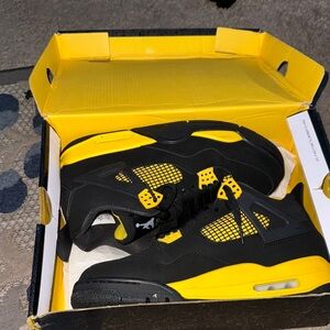 Black and Yellow Sneakers